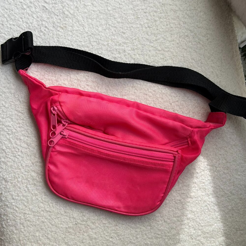 Neon Pink Vintage Fanny Pack 90s